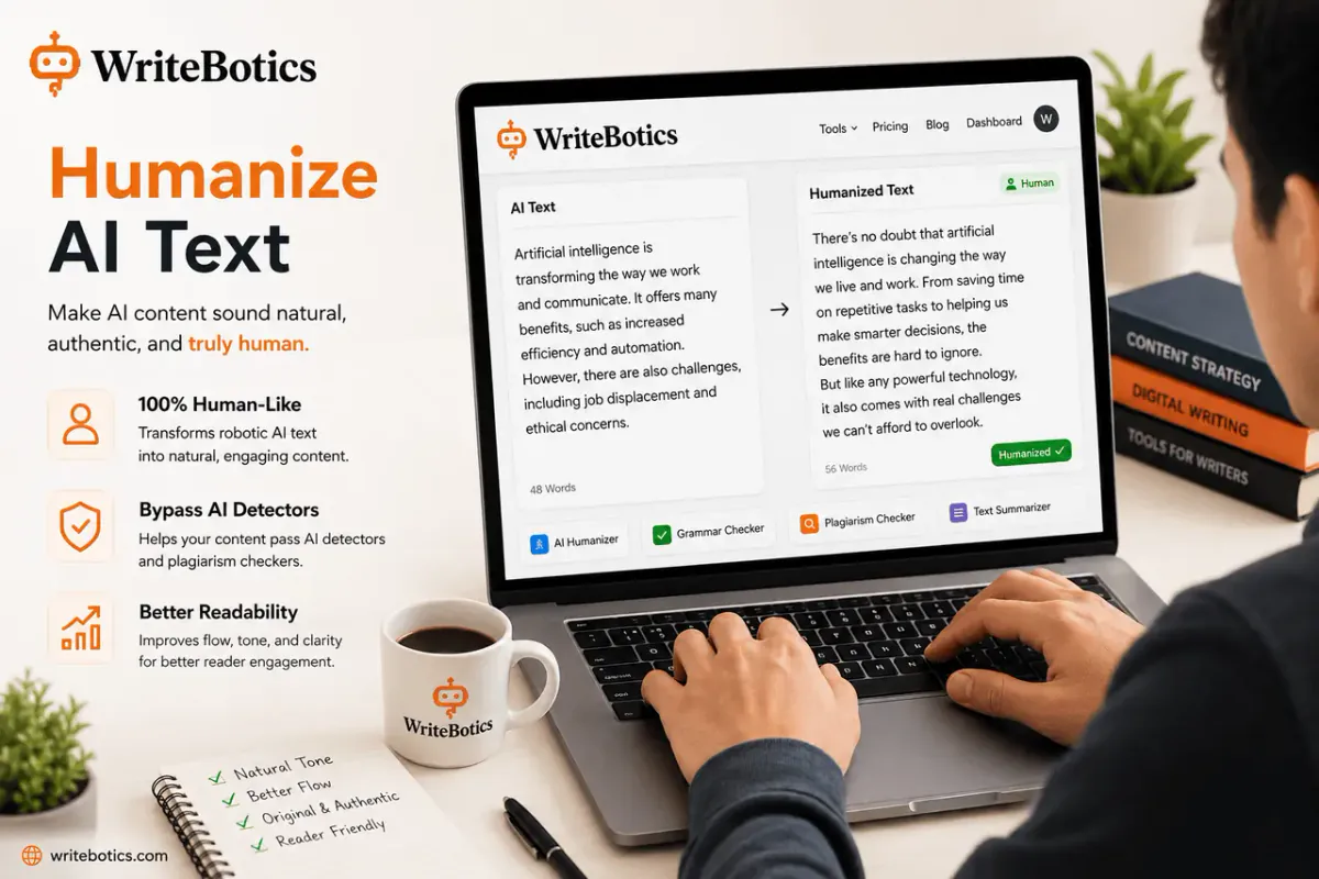 Free AI humanizer tool workspace with no sign-up required