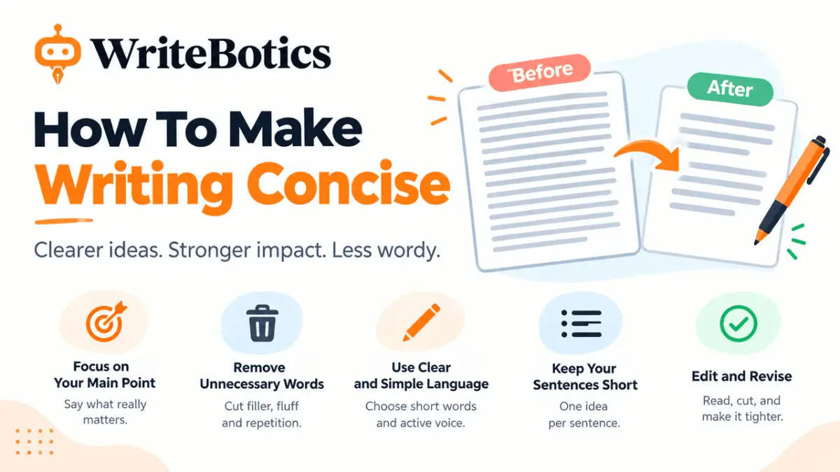 Illustration representing editing and tightening written text for clarity